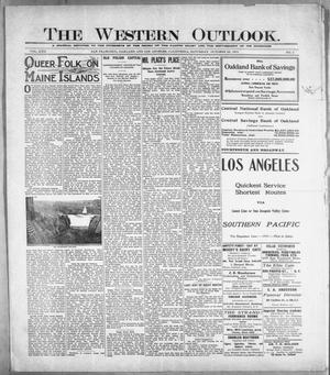 Primary view of object titled 'The Western Outlook. (San Francisco, Oakland and Los Angeles, Calif.), Vol. 22, No. 5, Ed. 1 Saturday, October 23, 1915'.