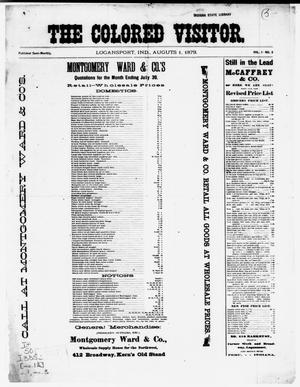 The Colored Visitor. (Logansport, Ind.), Vol. 1, No. 3, Ed. 1 Friday, August 1, 1879