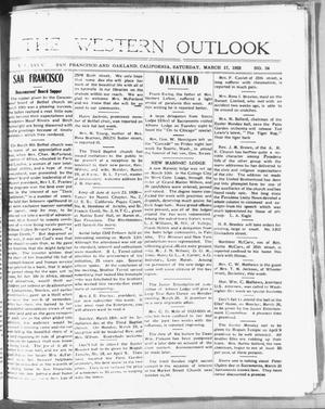 Primary view of object titled 'The Western Outlook (San Francisco and Oakland, Calif.), Vol. 34, No. 24, Ed. 1 Saturday, March 17, 1928'.