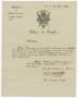 Letter: [Letter from Ministere de la Grande Cresorerie to Zavala, March 12, 1…