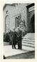 Photograph: [Photograph of J.P. Sewell in Front of Church]