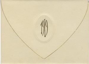 Primary view of object titled '[Photograph of 1919 Graduation Envelope]'.