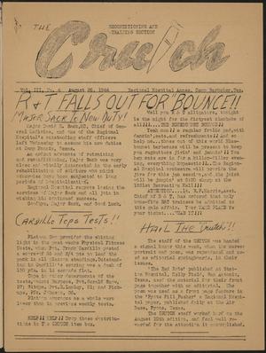 Primary view of object titled 'The Crutch (Camp Barkeley, Tex.), Vol. 3, No. 4, Ed. 1 Thursday, August 24, 1944'.