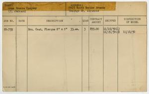 Primary view of object titled '[Client Card: Acme Bronze Company]'.