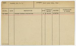 Primary view of object titled '[Client Card: Mr. E. Q. Cannon]'.
