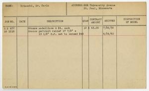 Primary view of object titled '[Client Card: Mr. Carlo Brioschi]'.
