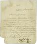 Letter: [Letter from Santa Anna to Zavala, August 24, 1829]