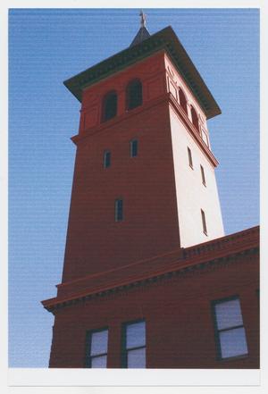 Primary view of object titled '[Photograph of El Paso Union Station Tower]'.
