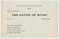 Pamphlet: [Program for Richfield High School's Production of The Sound of Music]