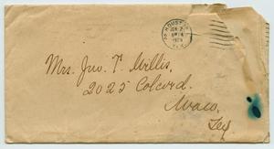 Primary view of object titled '[Envelope to Clara Willis]'.