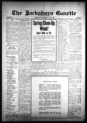 Primary view of object titled 'The Jacksboro Gazette (Jacksboro, Tex.), Vol. 52, No. 46, Ed. 1 Thursday, April 14, 1932'.