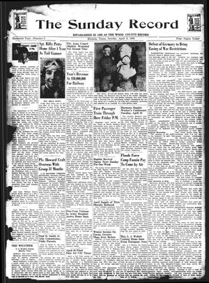 The Sunday Record (Mineola, Tex.), Vol. 16, No. 2, Ed. 1 Sunday, April 8, 1945