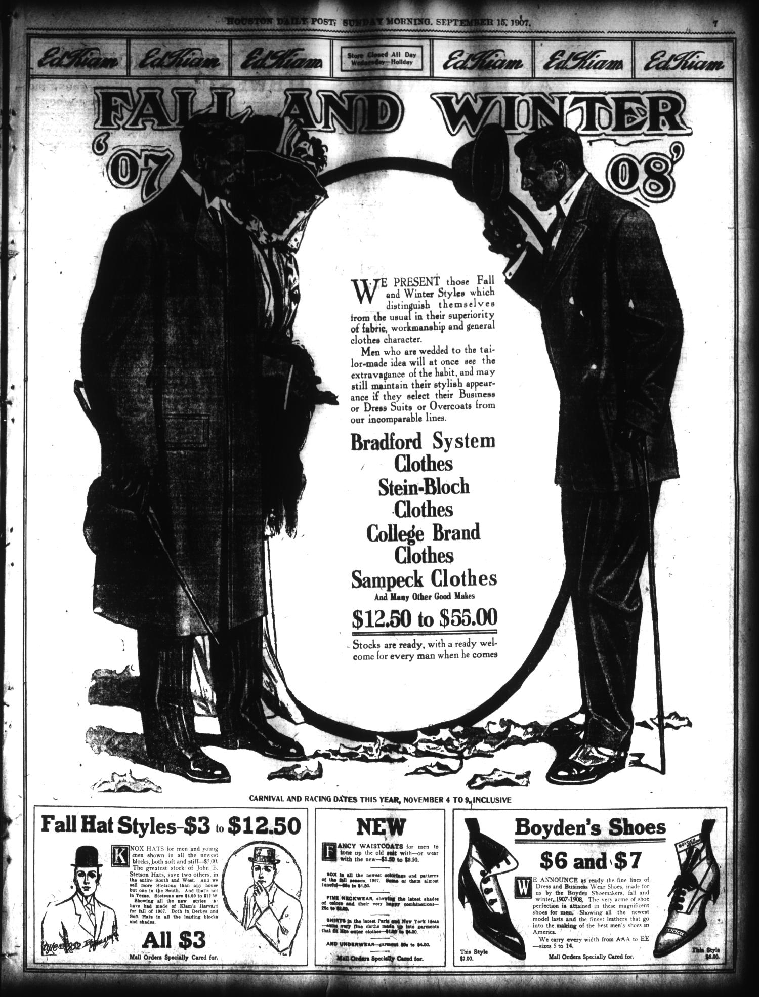 The Houston Post. (Houston, Tex.), Vol. 23, Ed. 1 Sunday, September 15, 1907
                                                
                                                    [Sequence #]: 7 of 56
                                                