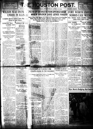 Primary view of object titled 'The Houston Post. (Houston, Tex.), Vol. 27, Ed. 1 Wednesday, April 10, 1912'.
