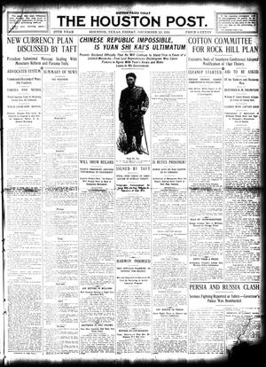 Primary view of object titled 'The Houston Post. (Houston, Tex.), Vol. 27, Ed. 1 Friday, December 22, 1911'.