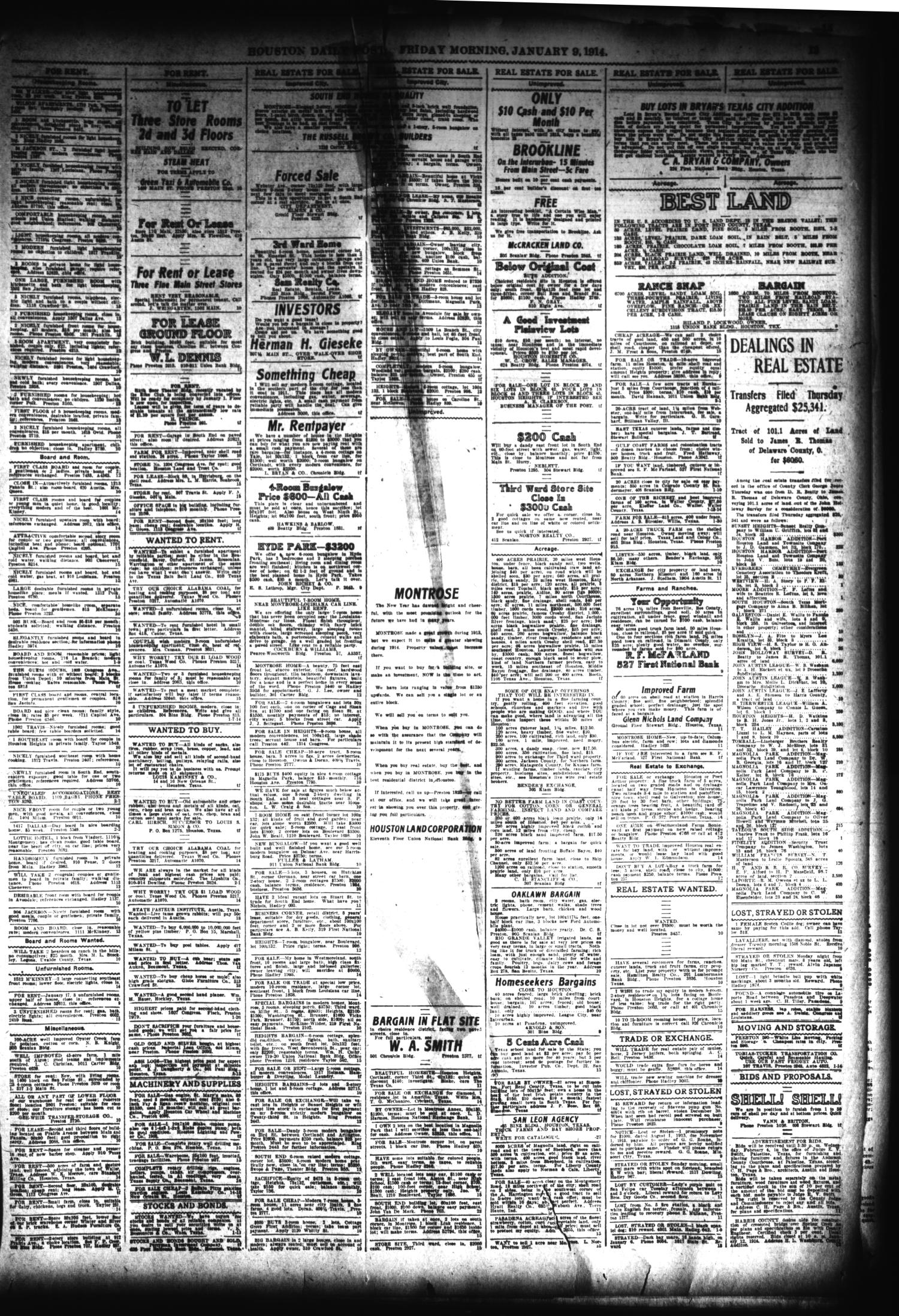The Houston Post. (Houston, Tex.), Vol. 28, Ed. 1 Friday, January 9, 1914
                                                
                                                    [Sequence #]: 13 of 16
                                                