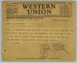 Letter: [Telegram from Henry W. Horst to Henry Studtmann, February 13, 1930]