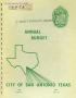 Primary view of San Antonio Annual Budget: 1966