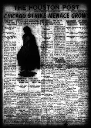 Primary view of object titled 'The Houston Post. (Houston, Tex.), Vol. 35, No. 363, Ed. 1 Thursday, April 1, 1920'.