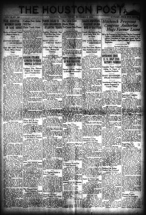 Primary view of object titled 'The Houston Post. (Houston, Tex.), Vol. 36, No. 244, Ed. 1 Friday, December 3, 1920'.