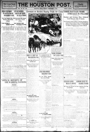 Primary view of object titled 'The Houston Post. (Houston, Tex.), Vol. 29, No. 242, Ed. 1 Tuesday, December 1, 1914'.