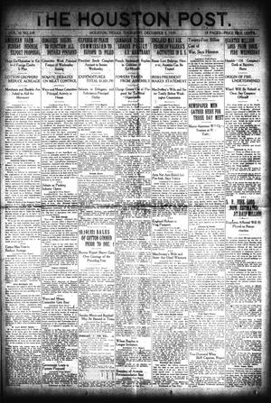 Primary view of object titled 'The Houston Post. (Houston, Tex.), Vol. 36, No. 240, Ed. 1 Thursday, December 9, 1920'.