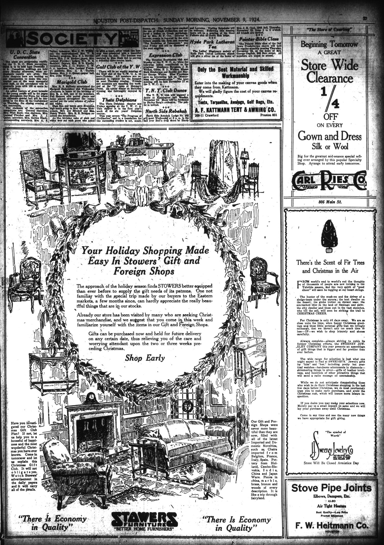 Houston Post-Dispatch (Houston, Tex.), Vol. 40, No. 219, Ed. 1 Sunday, November 9, 1924
                                                
                                                    [Sequence #]: 27 of 75
                                                