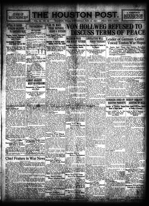 Primary view of object titled 'The Houston Post. (Houston, Tex.), Vol. 33, No. 42, Ed. 1 Wednesday, May 16, 1917'.