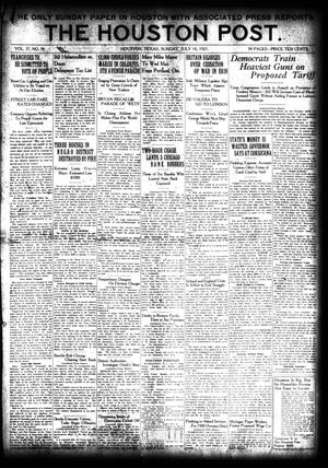 Primary view of object titled 'The Houston Post. (Houston, Tex.), Vol. 37, No. 96, Ed. 1 Sunday, July 10, 1921'.