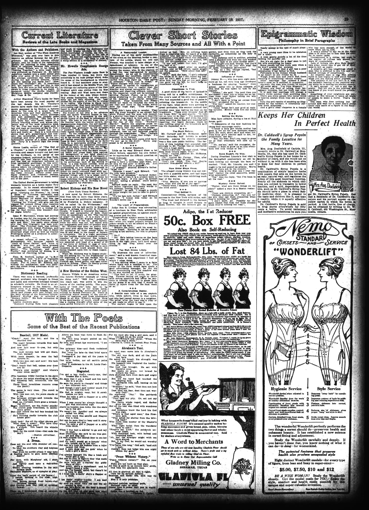 The Houston Post. (Houston, Tex.), Vol. 31, No. 320, Ed. 1 Sunday, February 18, 1917
                                                
                                                    [Sequence #]: 29 of 50
                                                