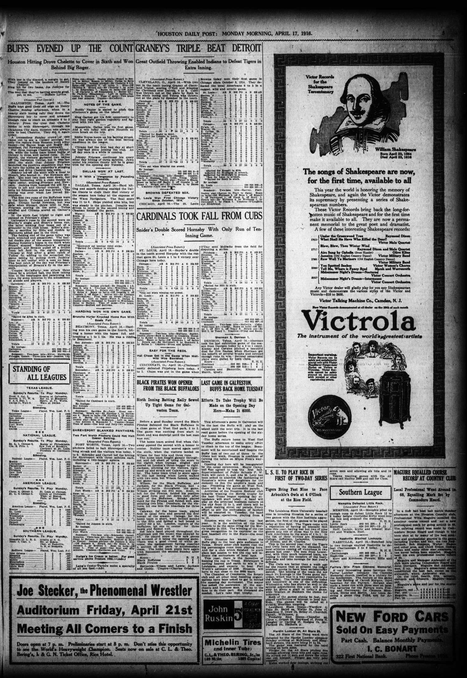 The Houston Post. (Houston, Tex.), Vol. 31, No. 13, Ed. 1 Monday, April 17, 1916
                                                
                                                    [Sequence #]: 3 of 14
                                                