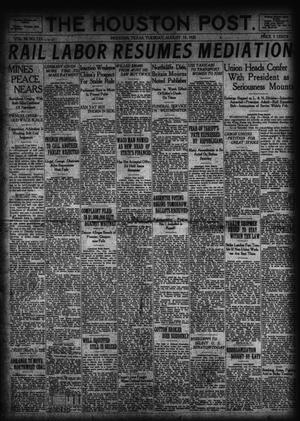 Primary view of object titled 'The Houston Post. (Houston, Tex.), Vol. 38, No. 133, Ed. 1 Tuesday, August 15, 1922'.