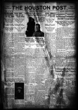 Primary view of object titled 'The Houston Post. (Houston, Tex.), Vol. 35, No. 58, Ed. 1 Sunday, June 1, 1919'.