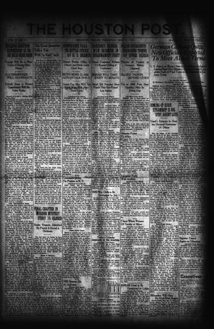 Primary view of object titled 'The Houston Post. (Houston, Tex.), Vol. 37, No. 31, Ed. 1 Thursday, May 5, 1921'.