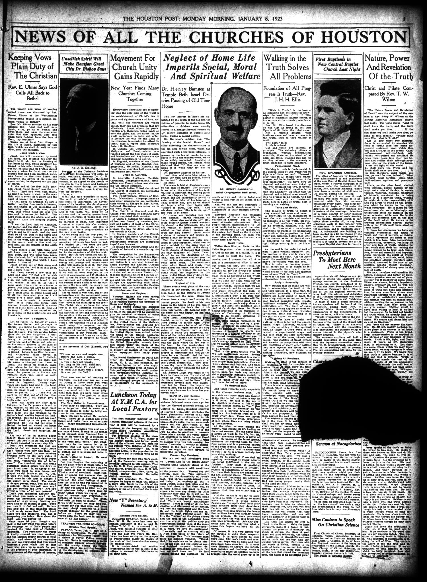 The Houston Post. (Houston, Tex.), Vol. 38, No. 279, Ed. 1 Monday, January 8, 1923
                                                
                                                    [Sequence #]: 7 of 12
                                                