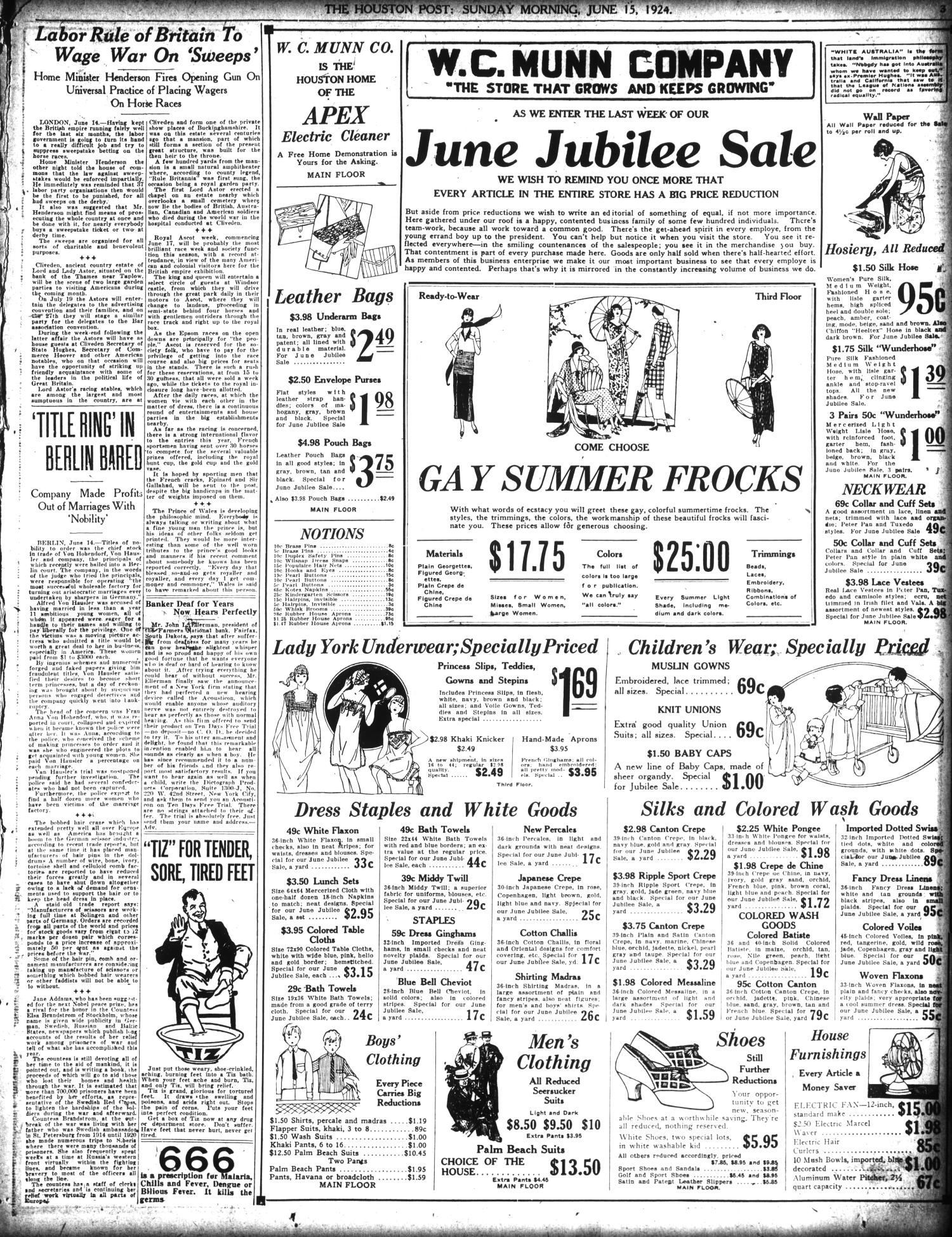 The Houston Post. (Houston, Tex.), Vol. 40, No. 72, Ed. 1 Sunday, June 15, 1924
                                                
                                                    [Sequence #]: 3 of 60
                                                