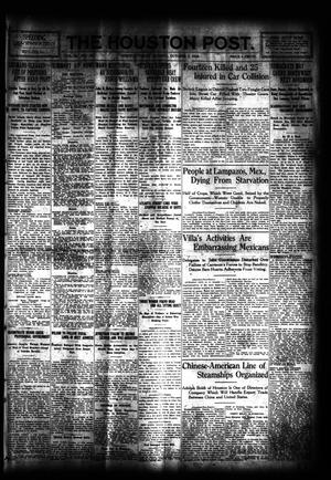 Primary view of object titled 'The Houston Post. (Houston, Tex.), Vol. 31, No. 181, Ed. 1 Monday, October 2, 1916'.