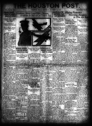 Primary view of object titled 'The Houston Post. (Houston, Tex.), Vol. 35, No. 197, Ed. 1 Saturday, October 18, 1919'.