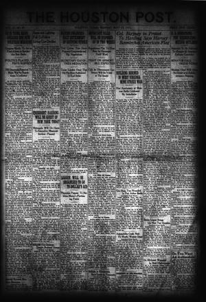 Primary view of object titled 'The Houston Post. (Houston, Tex.), Vol. 37, No. 49, Ed. 1 Monday, May 23, 1921'.