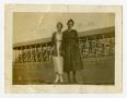 Photograph: [Willie Pruitt and a Woman at Fair Park Grandstand]