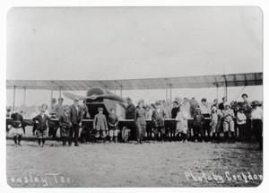 Primary view of object titled '[Airplane in Field at Beasley 2]'.