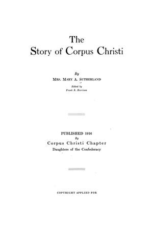 Primary view of object titled 'The Story of Corpus Christi'.