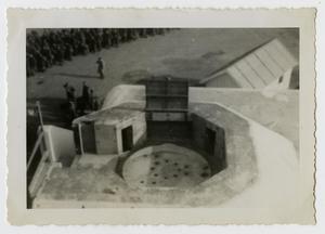 Primary view of object titled '[Photograph of Troops on Military Base]'.