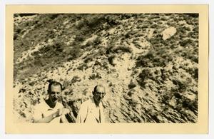 Primary view of object titled '[Postcard of Men in the Alps]'.