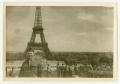 Postcard: [Postcard of Edward Johnson and Eiffel Tower]