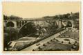 Primary view of [Postcard of Adolphe Bridge in Luxembourg]