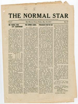 Primary view of object titled 'The Normal Star (San Marcos, Tex.), Vol. 6, Ed. 1 Friday, May 18, 1917'.