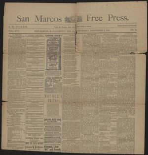 San Marcos Free Press. (San Marcos, Tex.), Vol. 16, No. 38, Ed. 1 Thursday, September 8, 1887