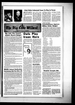 Primary view of object titled 'The Big Lake Wildcat (Big Lake, Tex.), Vol. 52, No. 37, Ed. 1 Thursday, September 15, 1977'.
