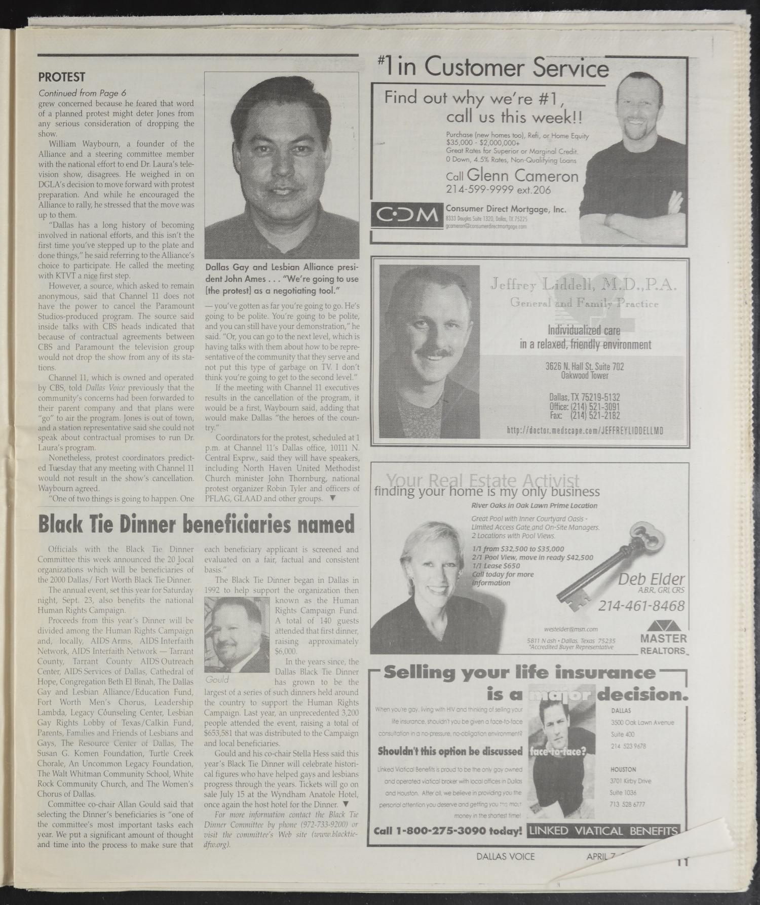 Dallas Voice (Dallas, Tex.), Vol. 16, No. 49, Ed. 1 Friday, April 7, 2000
                                                
                                                    [Sequence #]: 9 of 84
                                                